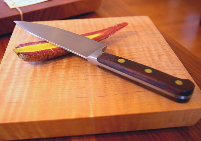 Cutting boards primarily from maple, walnut or cherry