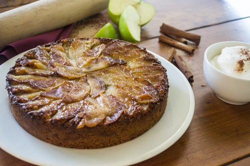 Upside Down Spiced Apple Cake | Edible Rhody