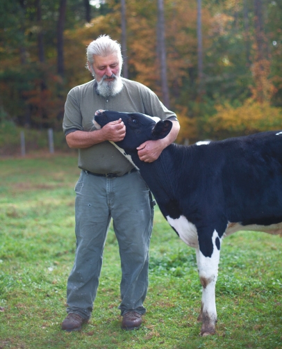 Frank Martinelli and Cow