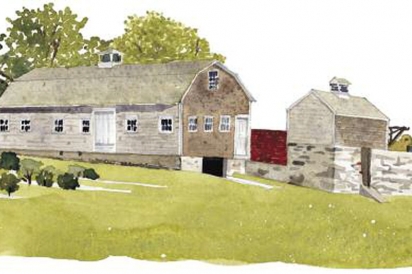 DeWolf Farm, Bristol, Rhode Island Illustration by Tom Gastel