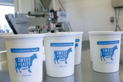 Sweet & Salty Farm yogurt tubs