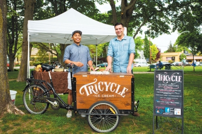 David Cass and Giovanni Salvador of Tricycle Ice Cream