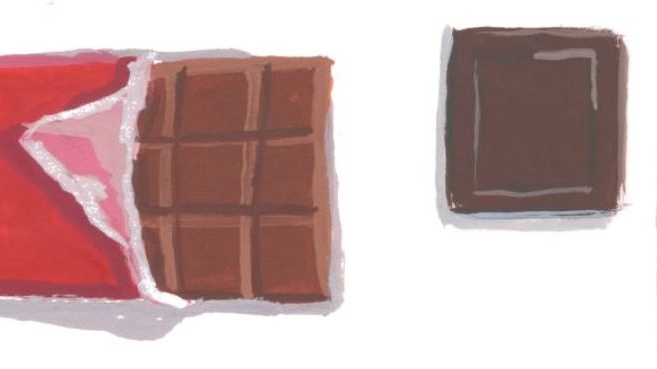 Chocolate bar illustration